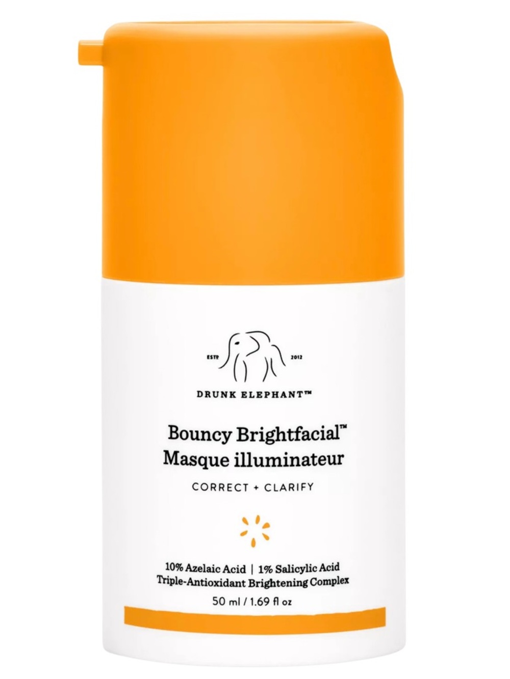 Drunk Elephant Bouncy Bright Facial Masque Illuminateur 1.69oz